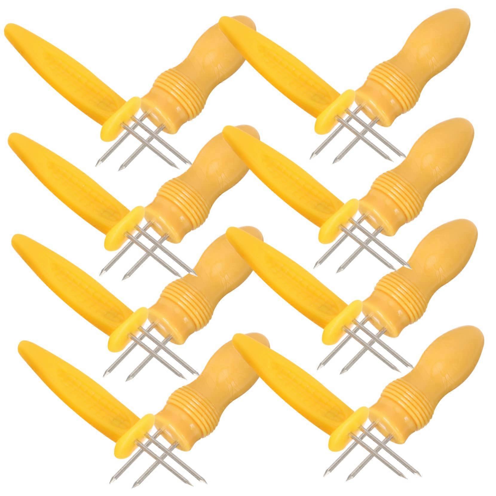 Corn Forks BBQ Skewers Grill Accessories Plastic Yellow