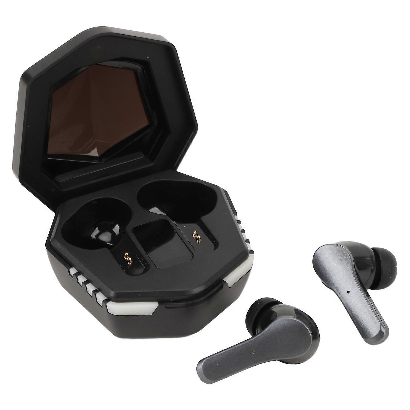 Wireless Earbuds Low Delay Deep Bass Touch Control Bluetooth 5.3 Headphones with Led Display and Light For Gaming 