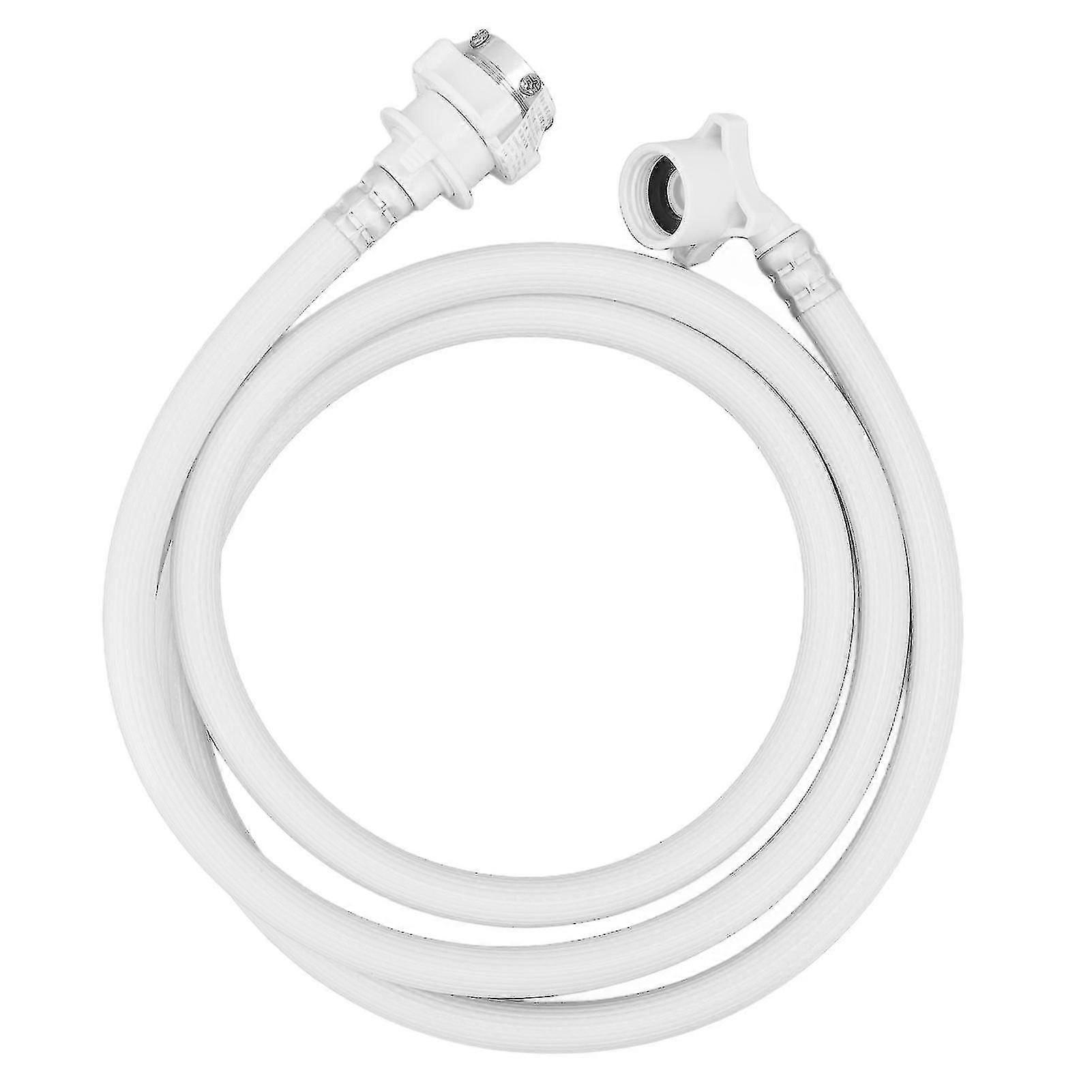 Haier 2m/6.6ft Washing Machine Water Inlet Hose, Burst Proof PVC Water Pipe with Metal Connector