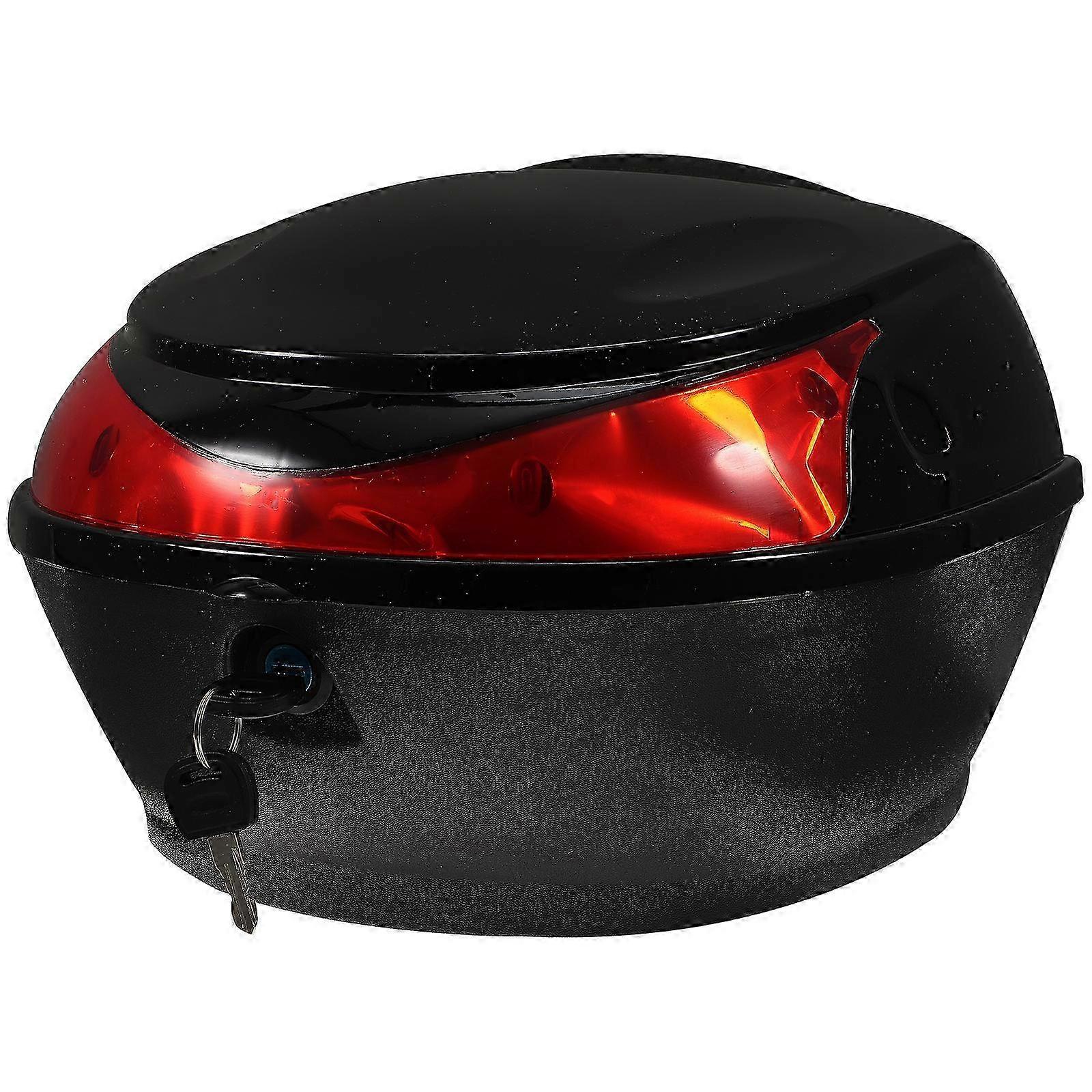 2025 Large Capacity Replacement Trunk Lock Storage Case for Motorcycle Scooter (Black)