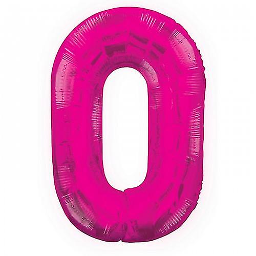 Unique Party 34 Inch Pink Glitz Number Balloon (0-9)