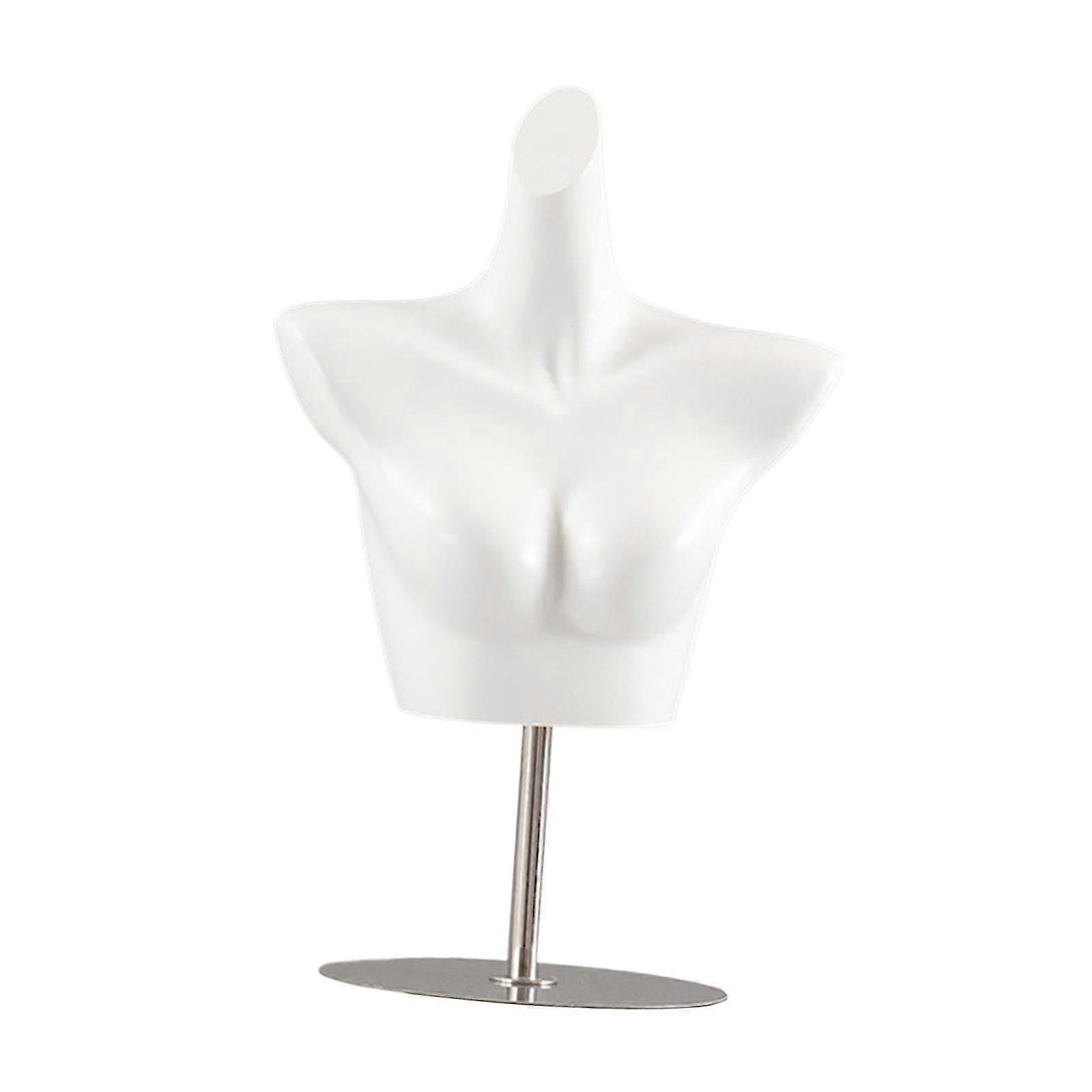 Female Mannequin Torso with Stand for Craft Show Counter Top Photo Display