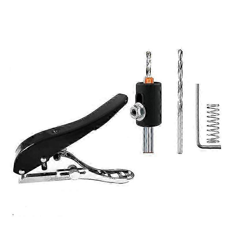 8mm Heavy Duty Single Hole Puncher for Paper Crafting,20 Sheet Punch Capacity,Round Puncher Plier Paper Cutter