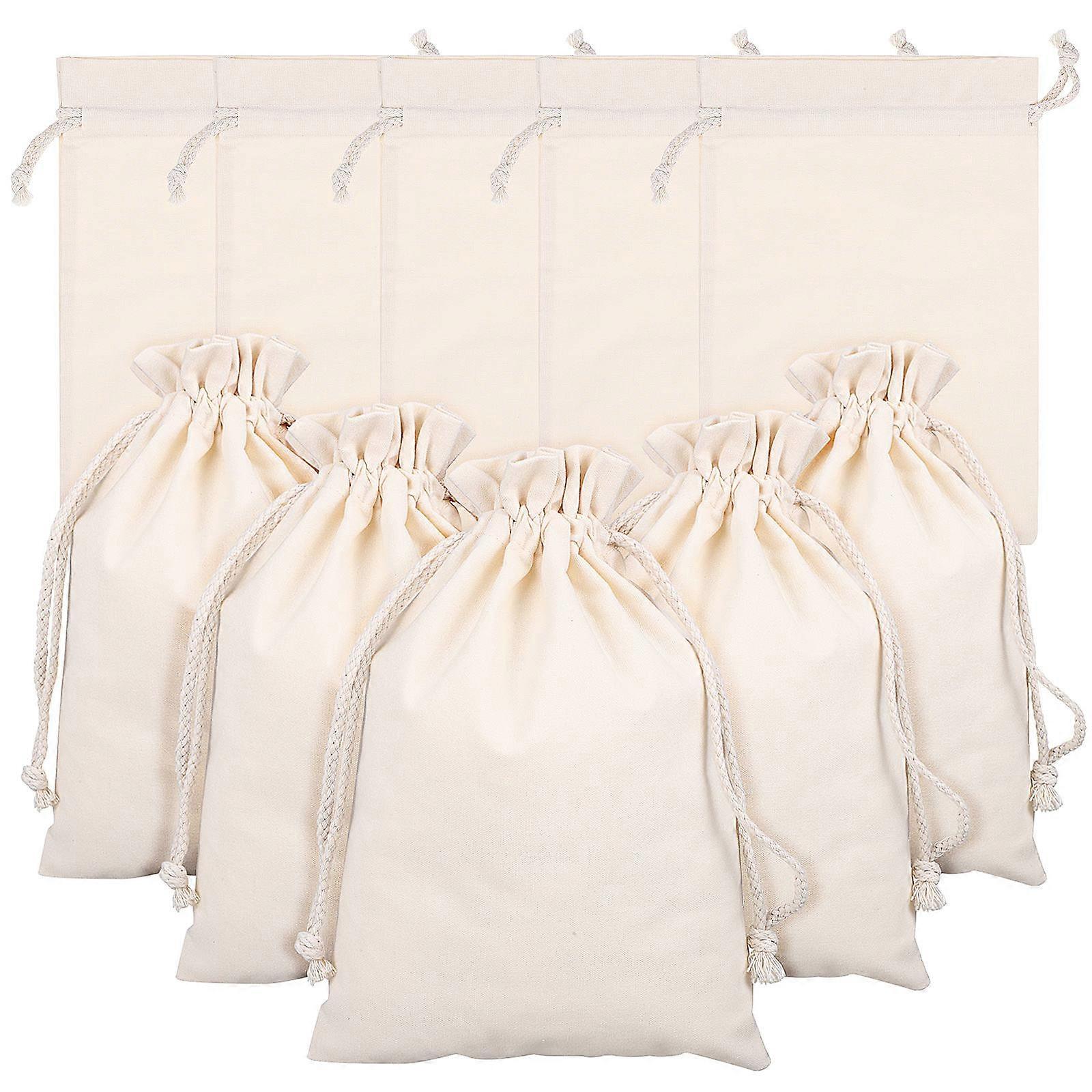 Spacious Cotton Bags, High-performance Drawstring Pouches for Organization