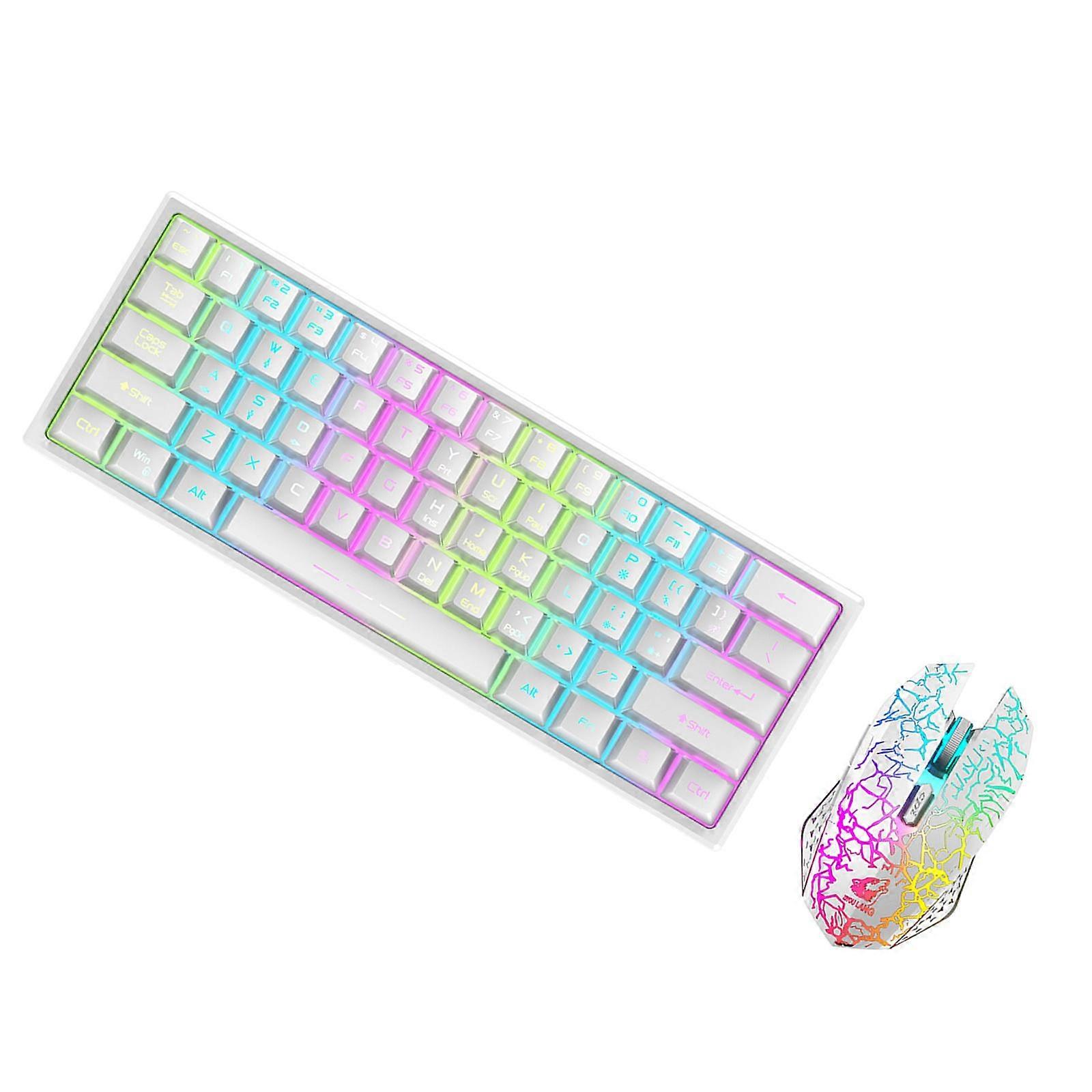 2.4G Keyboard + Mouse Combo, Compact Full Size Design for Windows Desktop Laptop