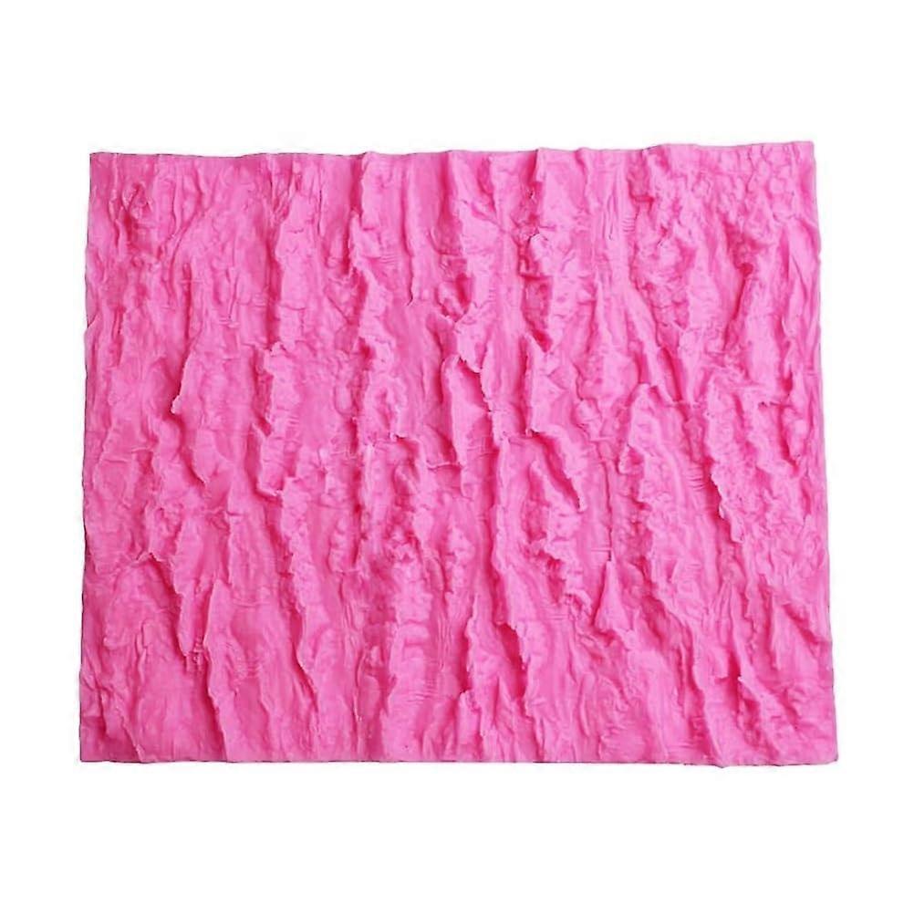 Tree Bark Silicone Mould for Cake Decoration, Fondant Embossing Mat, 3D Tree Bark Design, Non-Stick Flexible Material