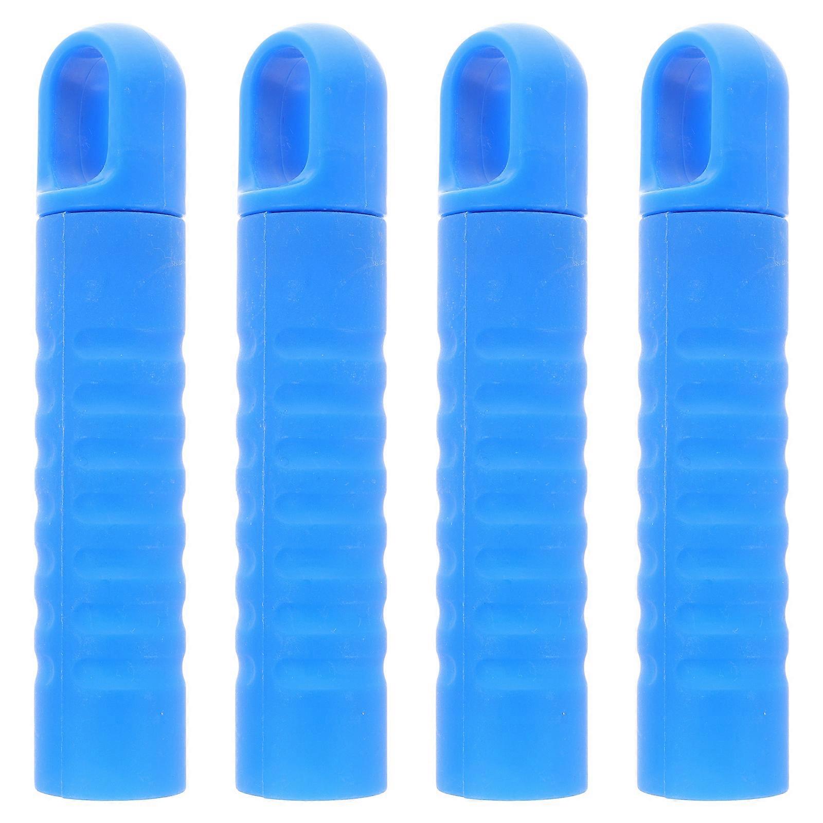 Ergonomic Grip End Caps with Hanging Hole for Broom, Mop, and Dustpan Handles 4pcs Replacement Floor Cleaning Tool Accessories