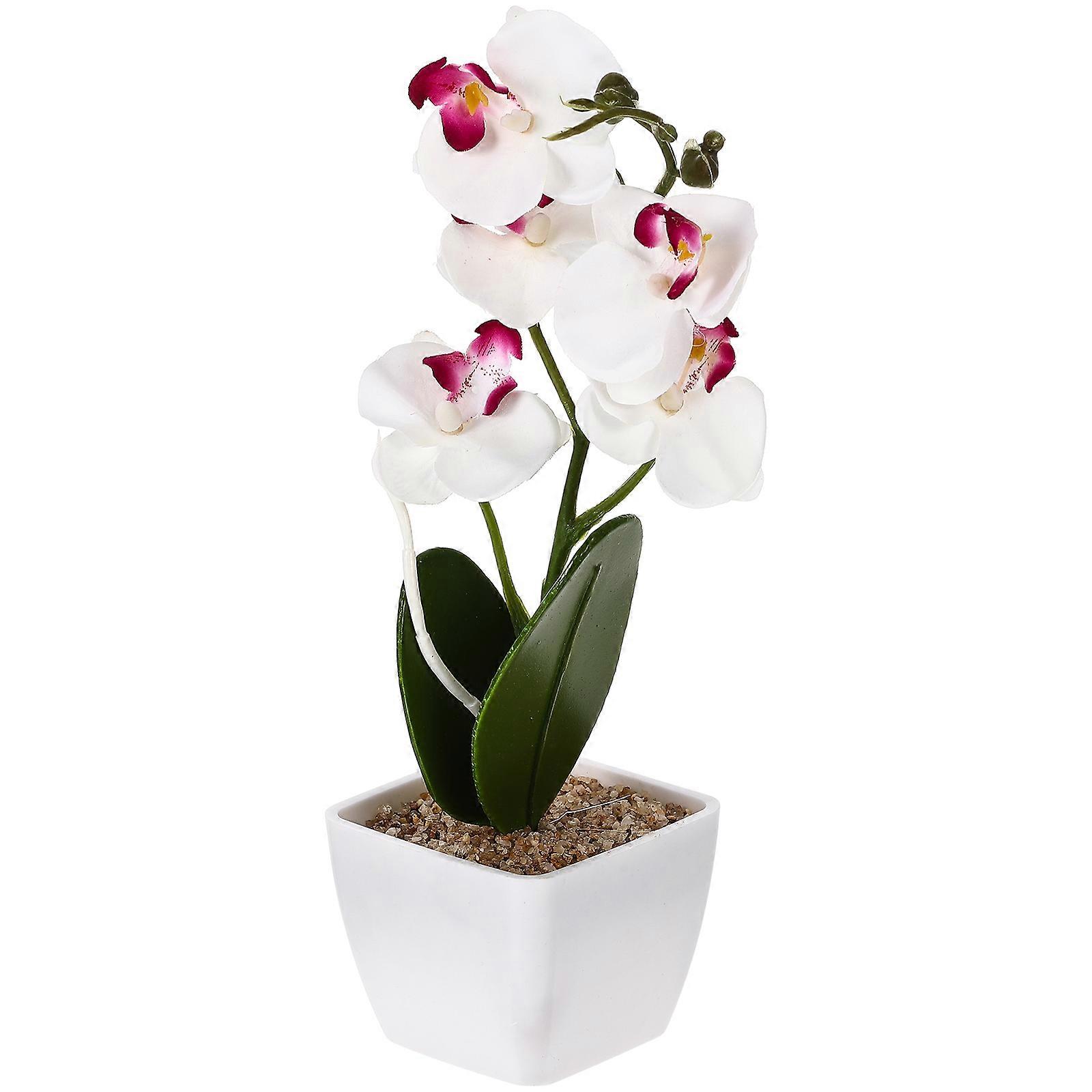 Orchid-style Bonsai in Pot, Fine Craftsmanship for Enhanced Ambiance