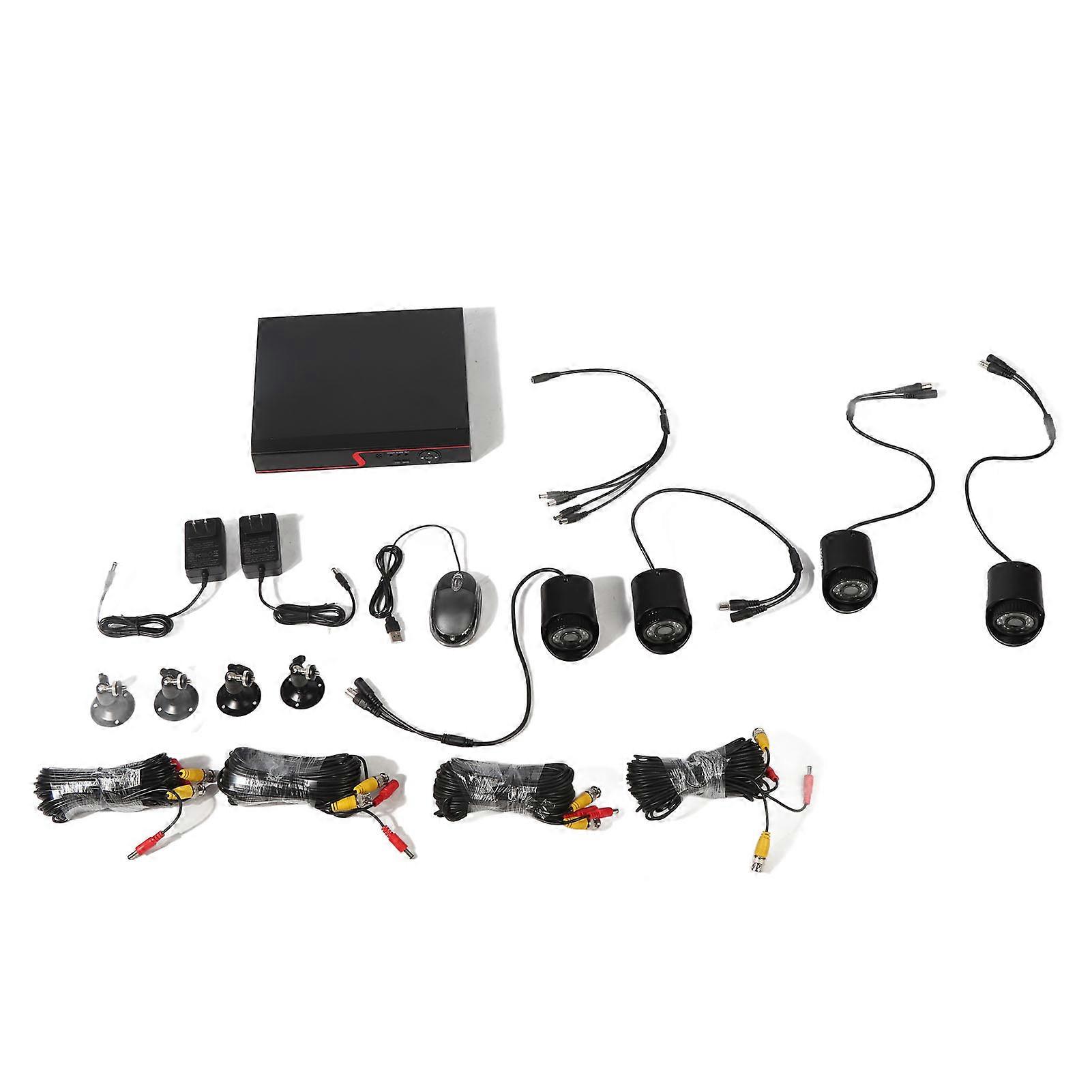 Security Camera DVR Recorder Set Night Vision Motion Detection Security Camera 8CH Hybrid Digital Video Recorder