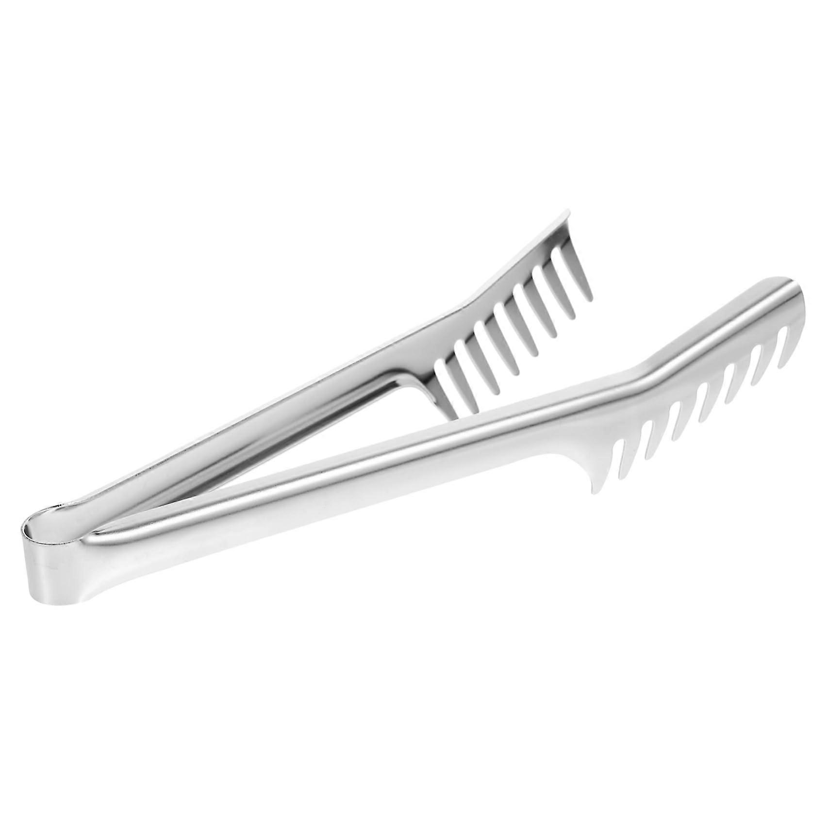 Stainless Steel Kitchen Tongs with Non-Slip Handle Ergonomic BBQ Tongs for Grilling Steak and Turning Bread Hanging Option