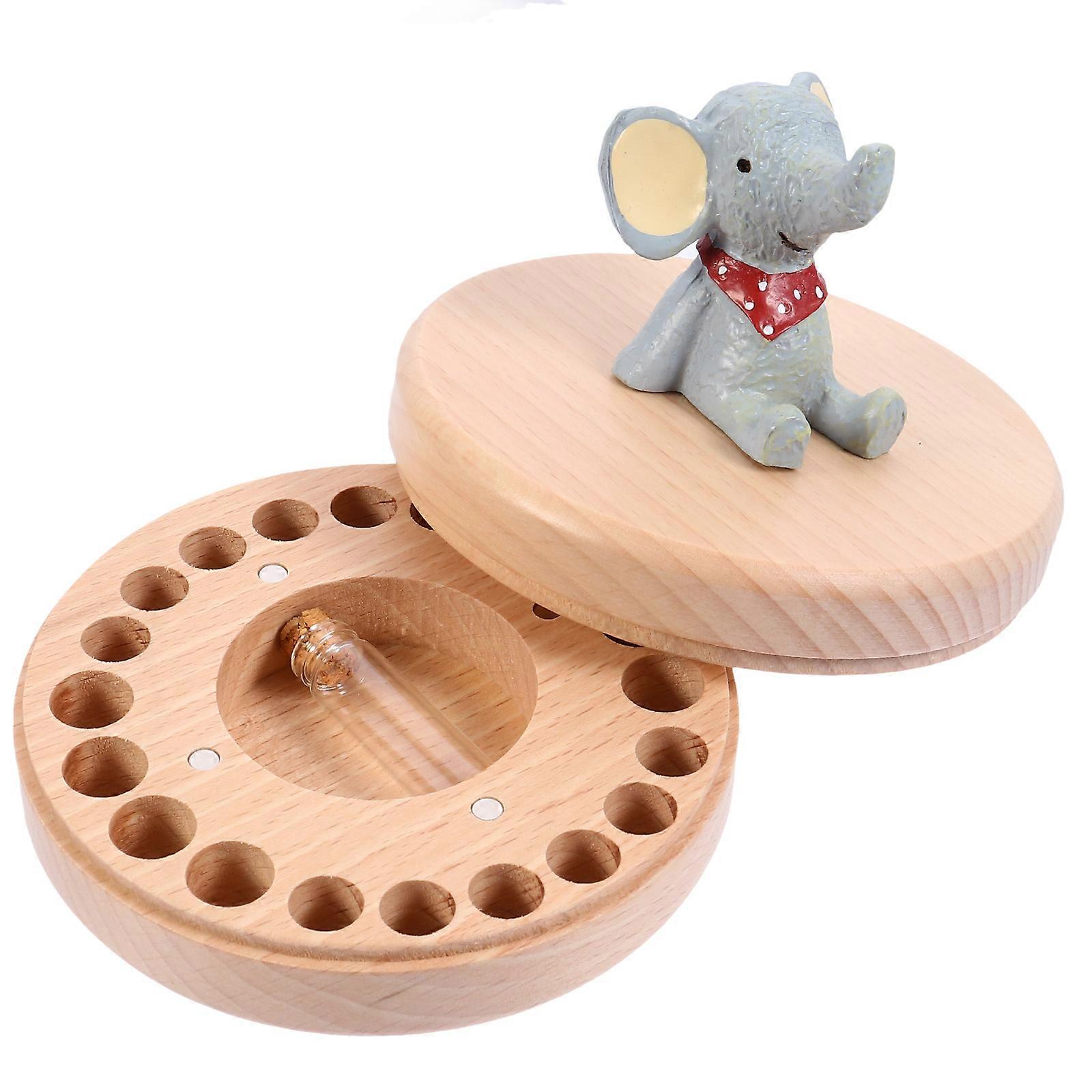 Cartoon Teeth Keepsake Box for Storage Made of Synthetic Material 1 Set