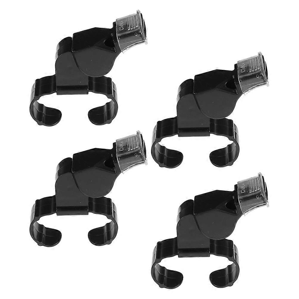 Electric Whistles For Referees Dual Tone Loud Sound Durable Portable 9.00X5.00X2.00CM Black 4Pcs
