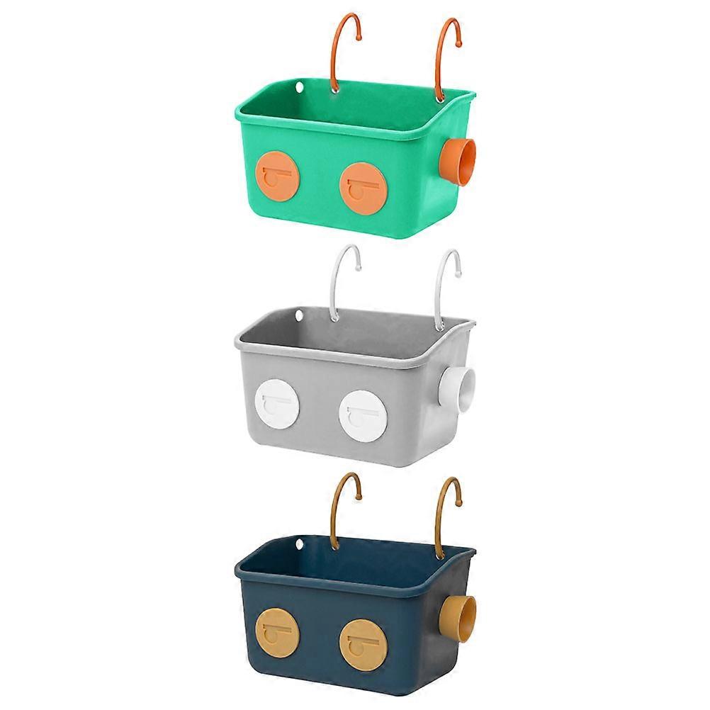 Hanging Shower Basket Assorted Color 22X13.5X13CM 3 Tier Design Rustproof 1Set