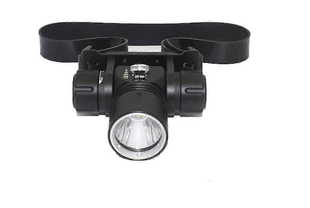 Led Headlamp Headlight the Most Powerful Head Lamp Zoom Power Bank Battery Flashlight Zoom Head Torch Fishing Lamp(Black)