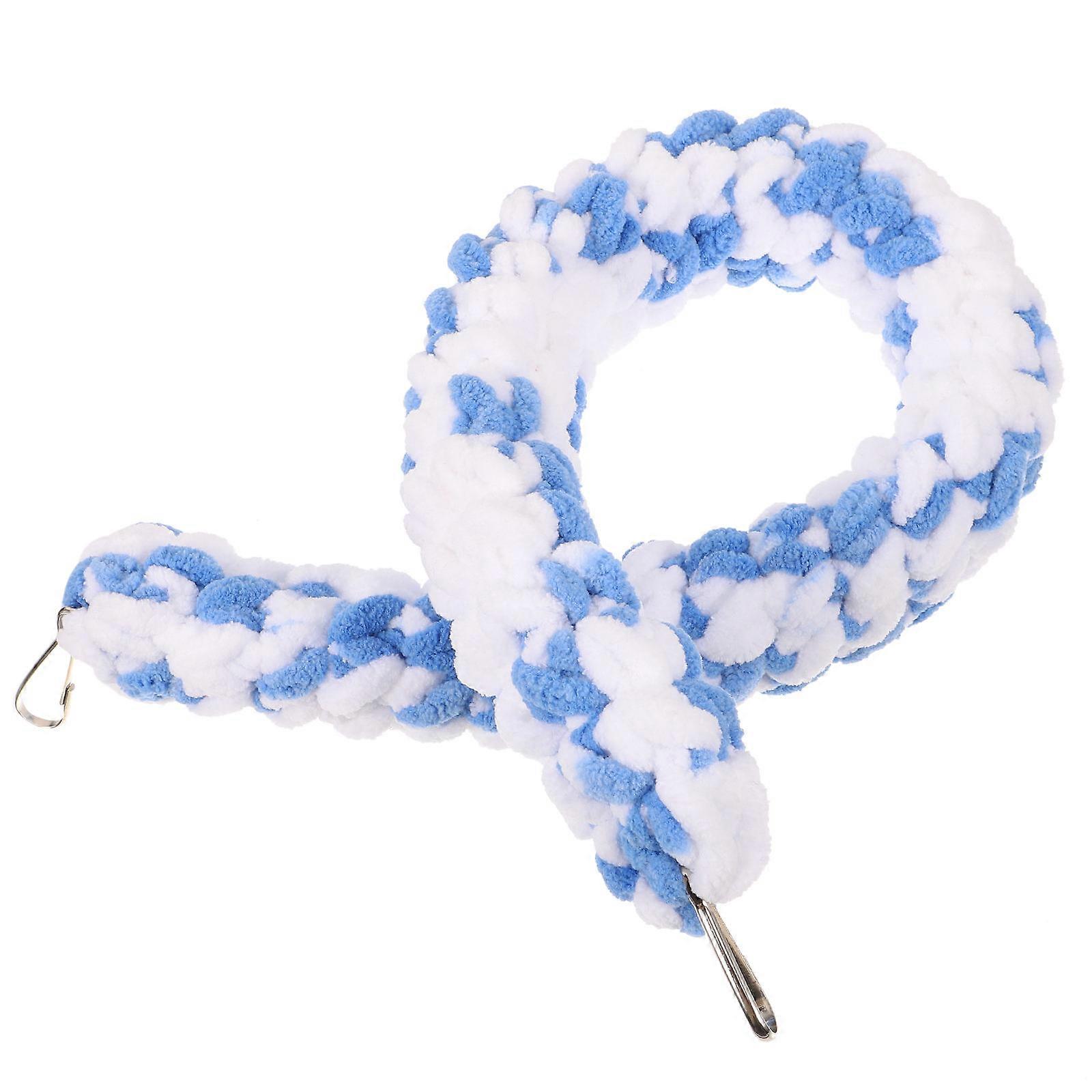 Reptile Climbing Rope for Parrots & Small Pets – Hanging Cage Swing in Blue White Design for Stress Relief, Exercise & Play – Ideal for Budgies,