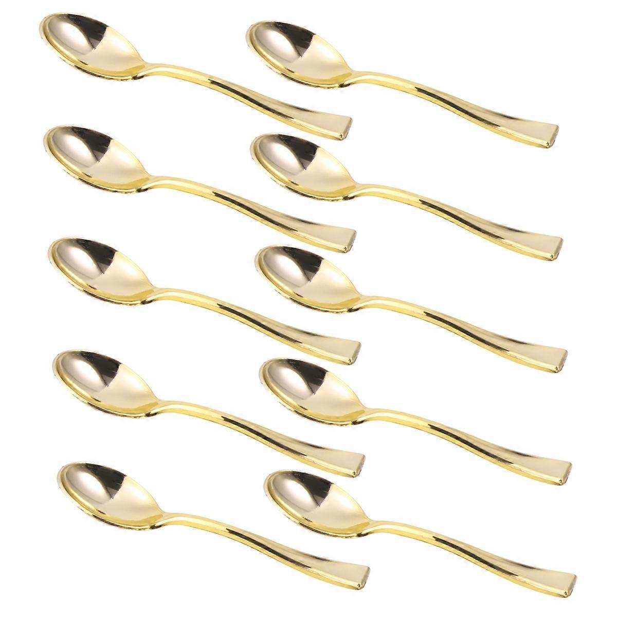 Mini 48Pcs Golden with Skin-Safe Smoothness for Ice Cream