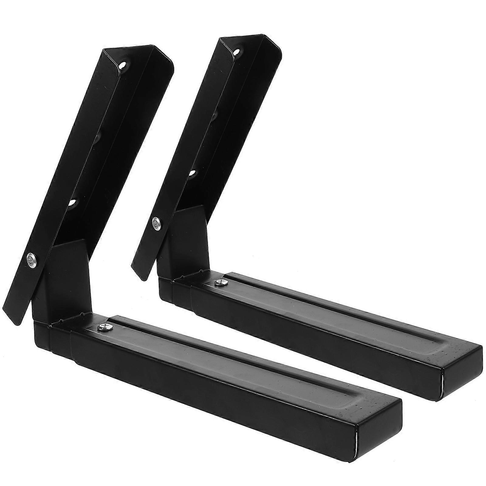 Microwave Wall Mount Kit Microwave Holder For Wall Kitchen Use Stainless Steel Rectangular 2Pack