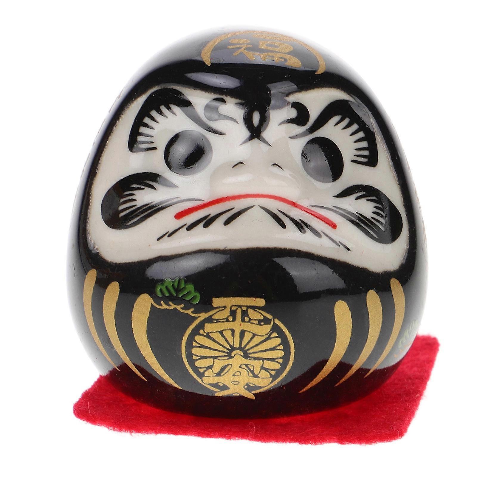 Luck Dharma Doll Home Decoration Ceramic Round 1Set