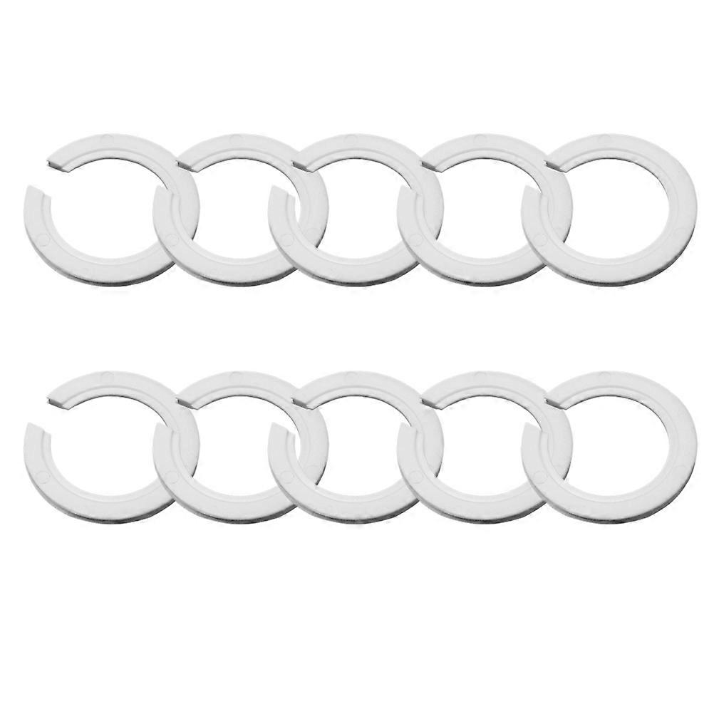 Bulb Transform Circle E27 Convert to E14 Lamp Fix Ring 10Pcs White