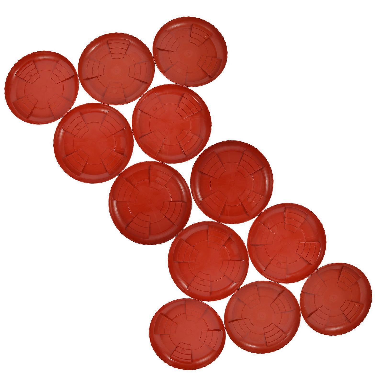 プラスチックプランターソーサーラウンド植木鉢トレイ土壌封じ込め屋外使用20パック