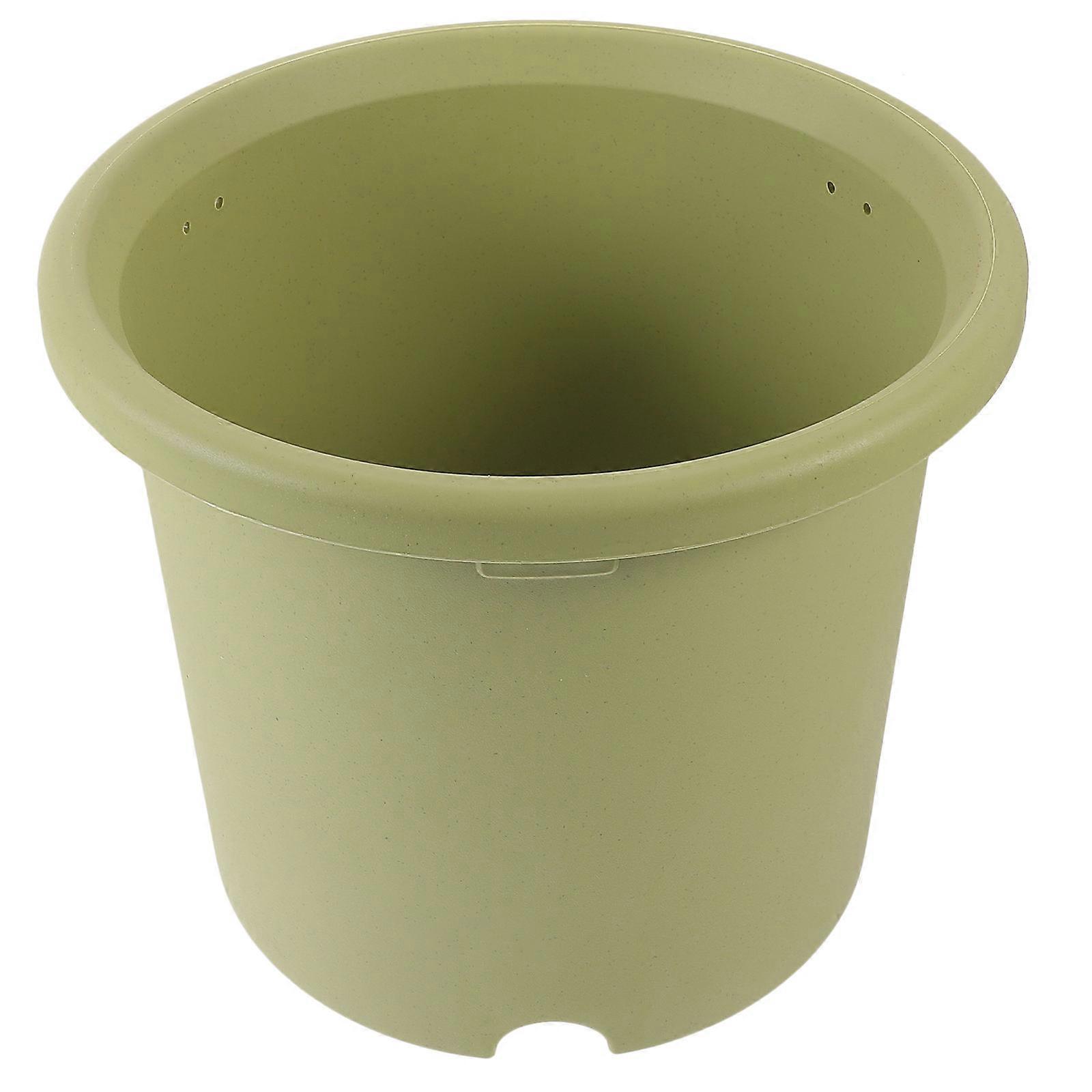 Plastic Garden Pots Large Size Round Flowerpot For Gardeners With Drainage 30.00X30.00X19.00cm 1Set