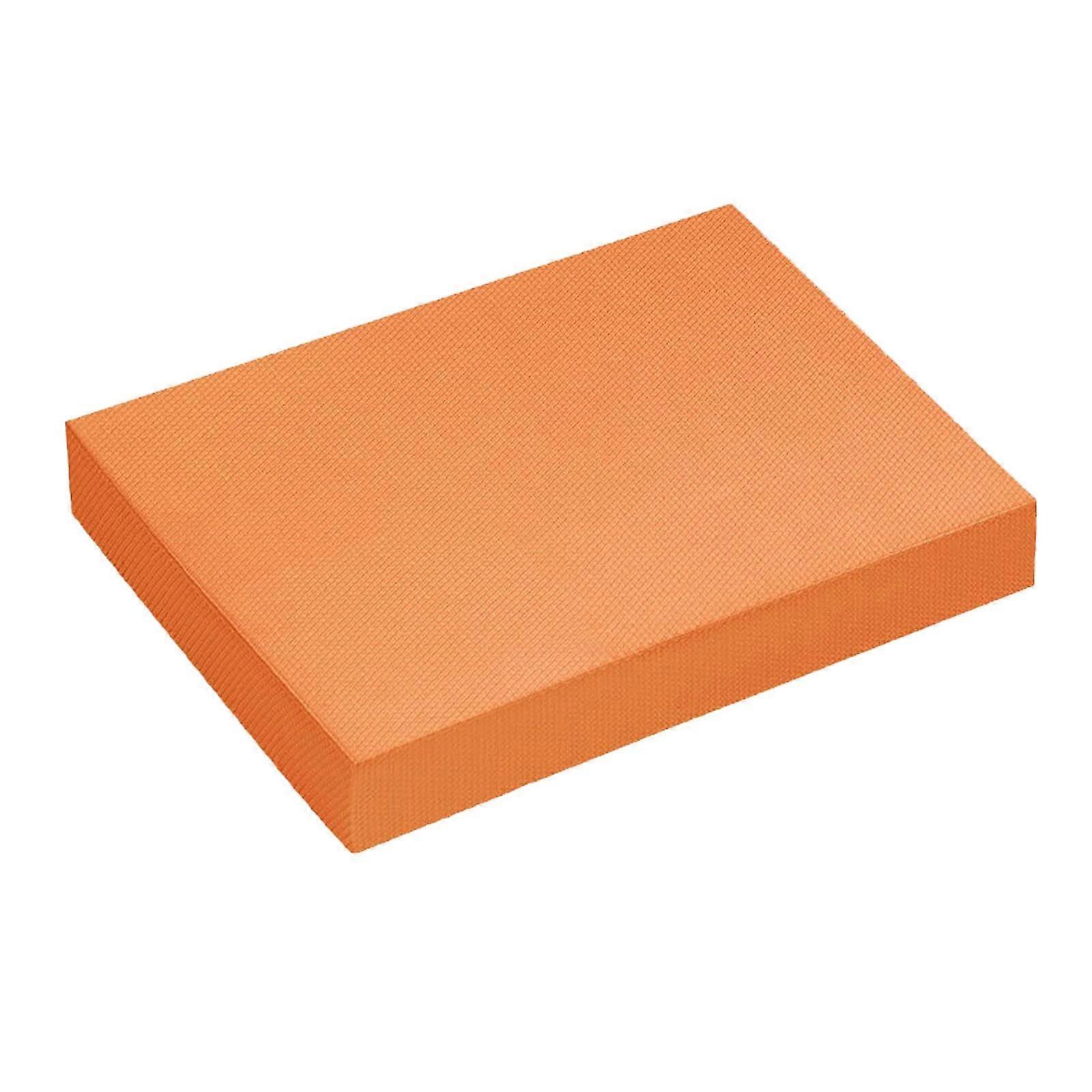 Balance Pad Small Non-Slip Soft Foam Mat for Fitness Training Yoga Gymnastics Pilates Physiotherapy Outdoor Meditation Orange