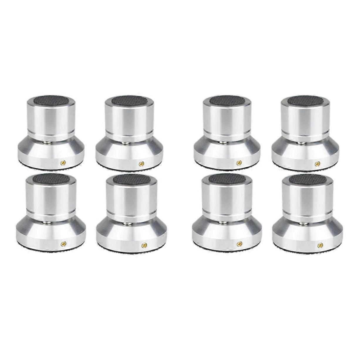 Speaker Isolation Stand Lead Alloy Adjustable Tray Pad Silver