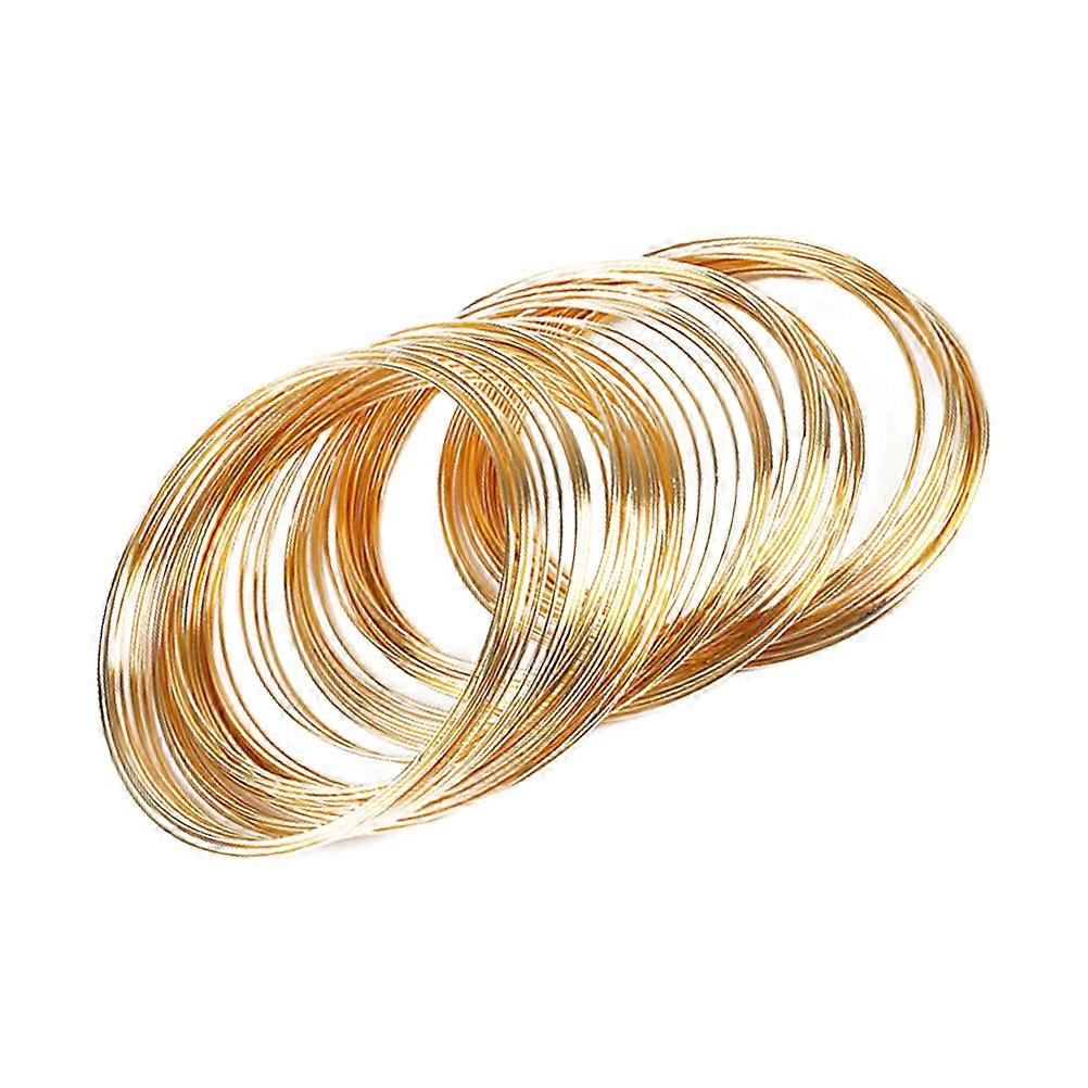 60PCS Wire Circles for Jewelry Making – Lightweight Bangle Wire for DIY Necklaces and Bracelets Crafting