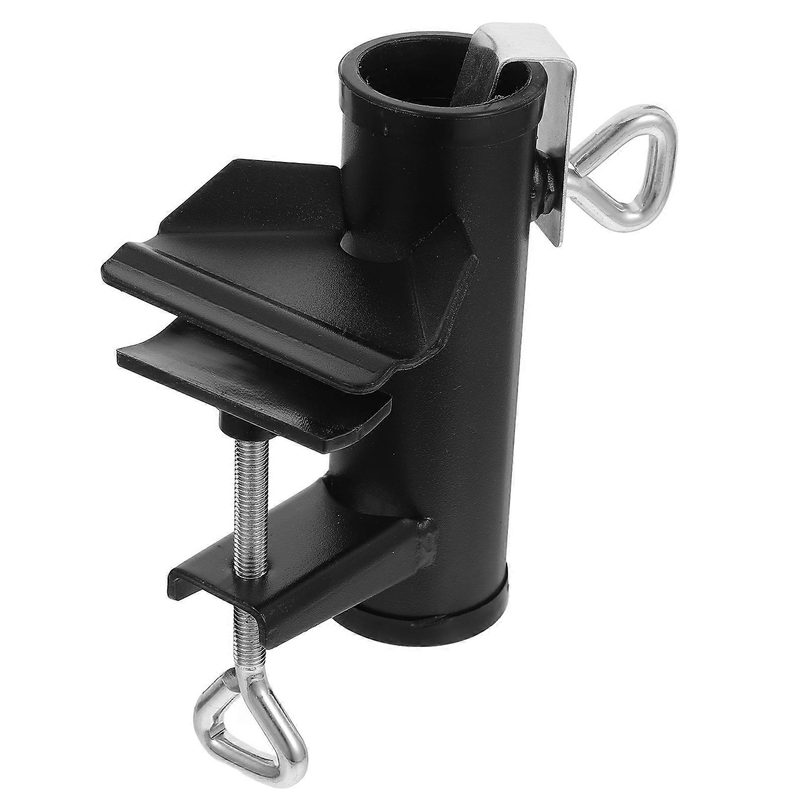 Patio Umbrella Mount Rectangular Black 15.00X10.00X5.00CM Securing Umbrella 1Pcs