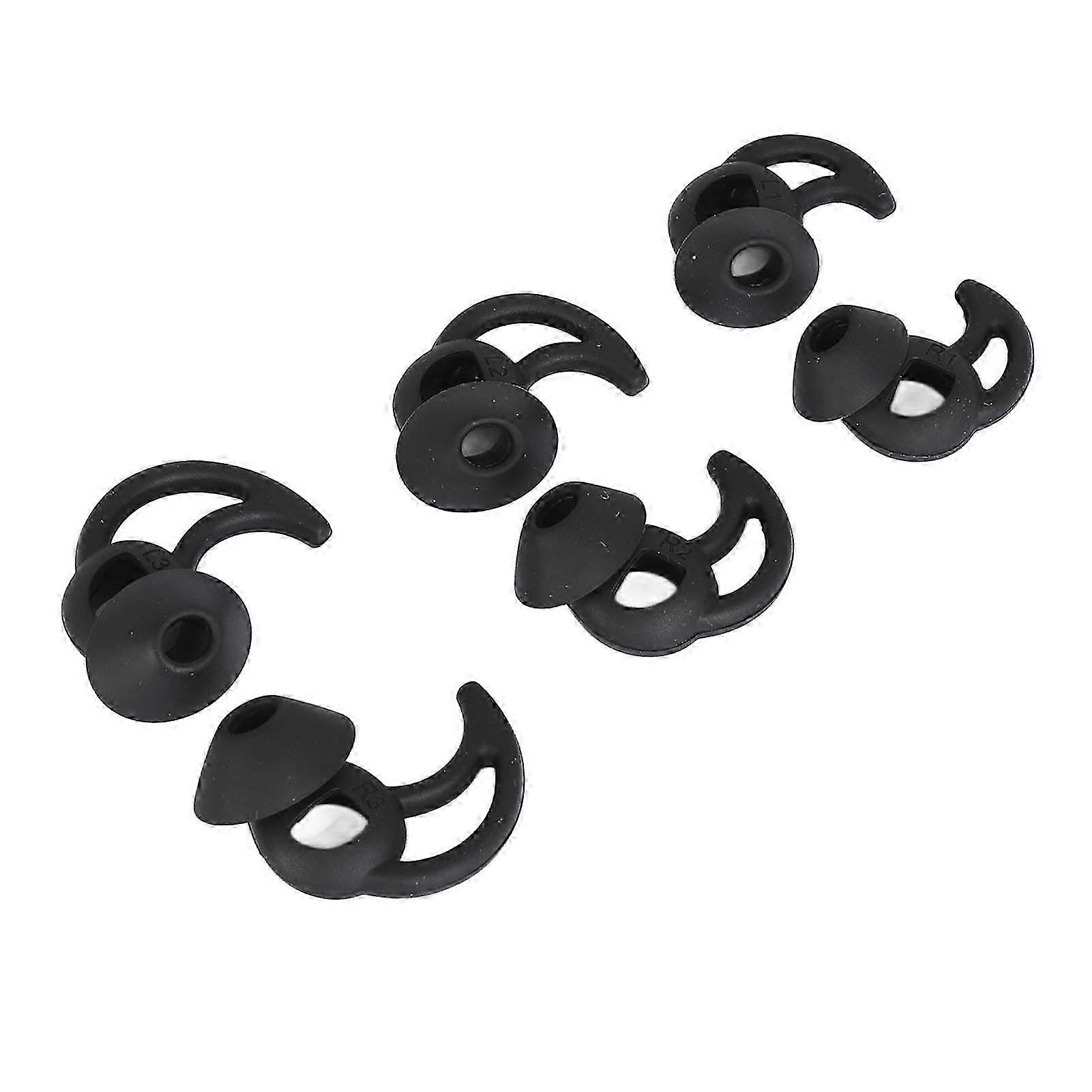 3 Sets Silicone Earbud Tips for Noise Reduction, Soft Comfortable Replacement Ear Tips