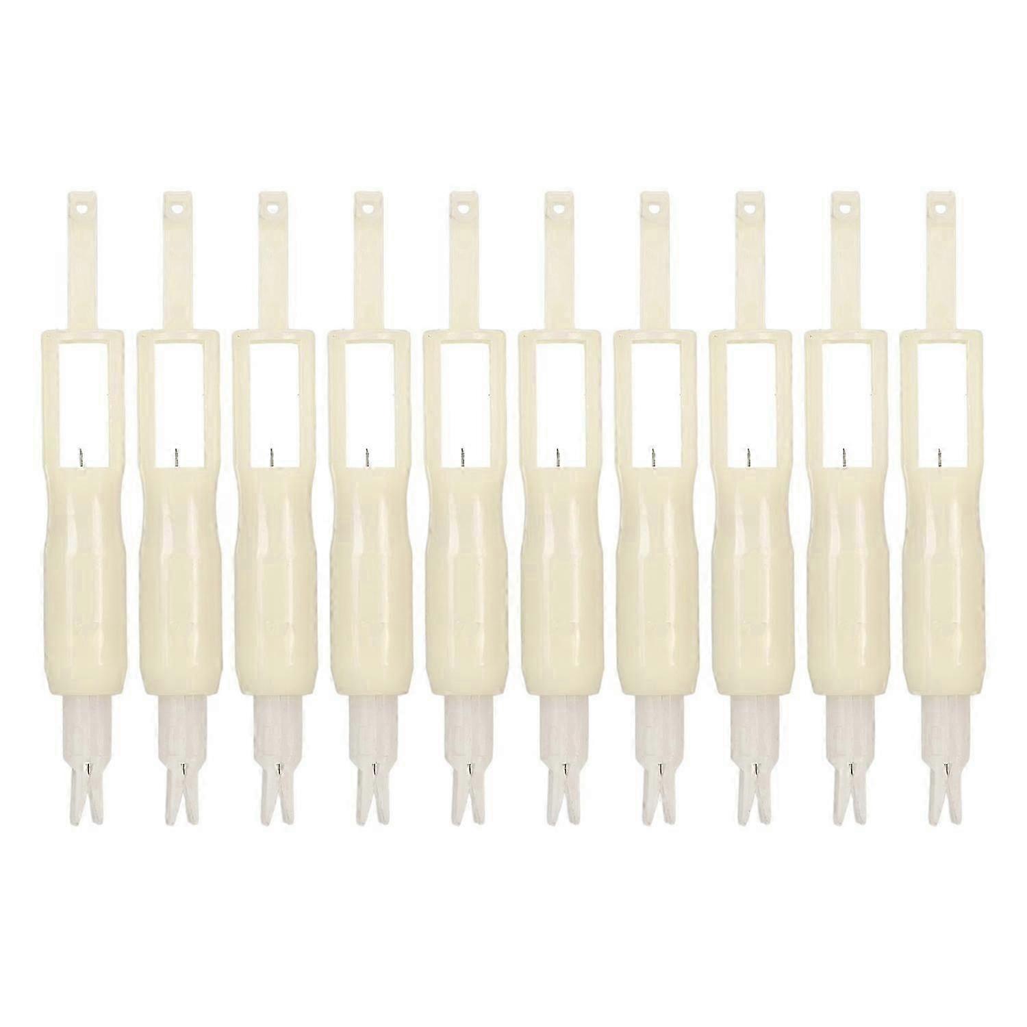 10pcs Sewing Machine Needle Inserter Threader Automatic Sewing Needle Threading Tool for Household M