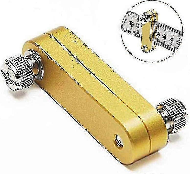 Ruler Positioning Block, Woodworking Parallel Line Ruler Ruler, Marker Locator Ruler, For Fixed Block Positioning Scraper
