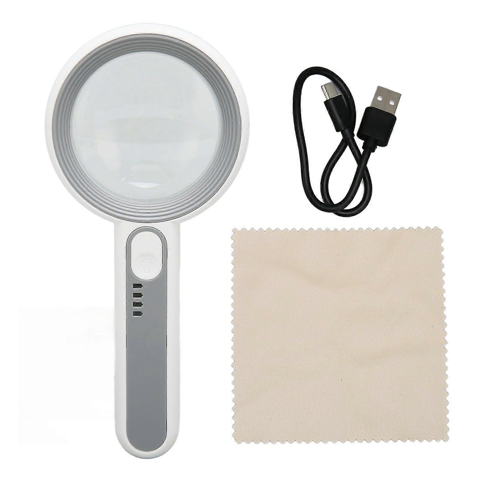 2025 Latest Model  Handheld Magnifier Portable Rechargeable Optical Lens Touch