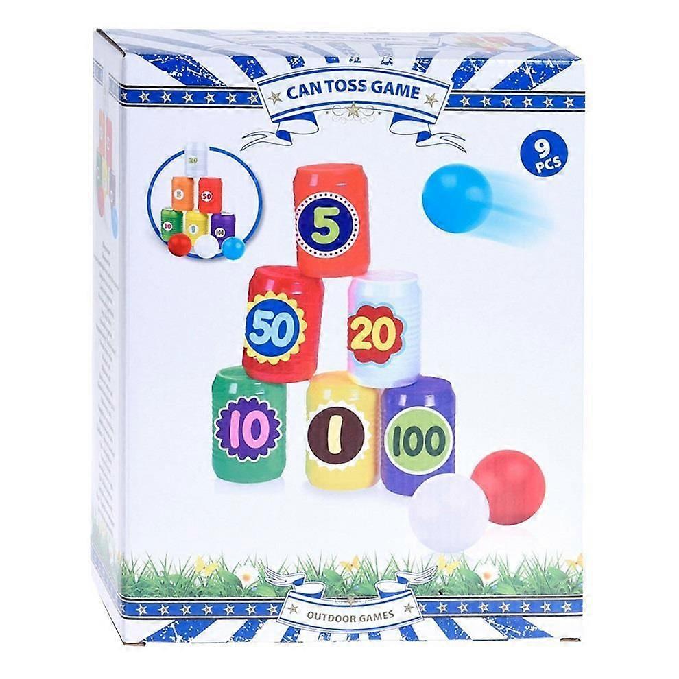 Can Toss Tin Throwing 9pcs - Perfect for Outdoor Playtime
