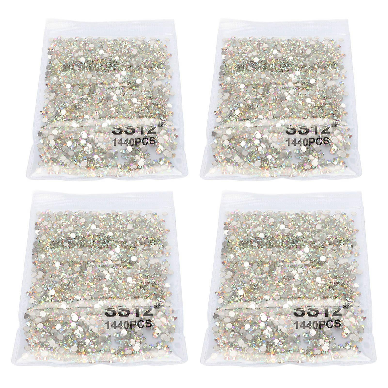 2025 Latest Model  5760PCS Crystal Rhinestones Exquisite Cutting Flat Back