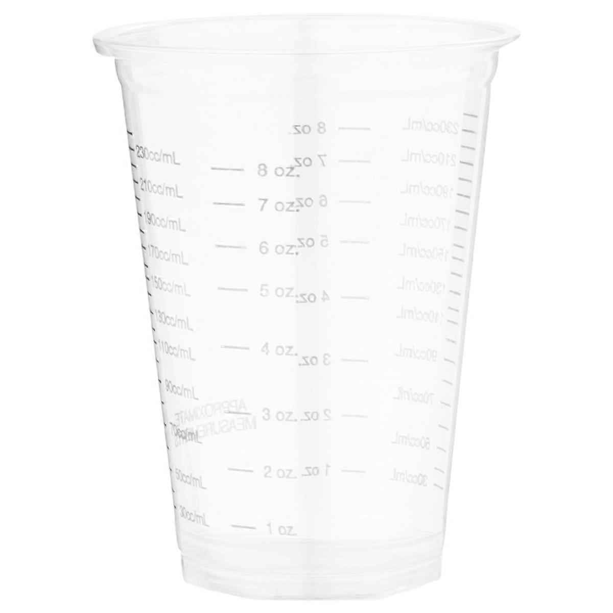 Transparent Measuring Cups Disposable for DIY Projects 300ML 12Pcs