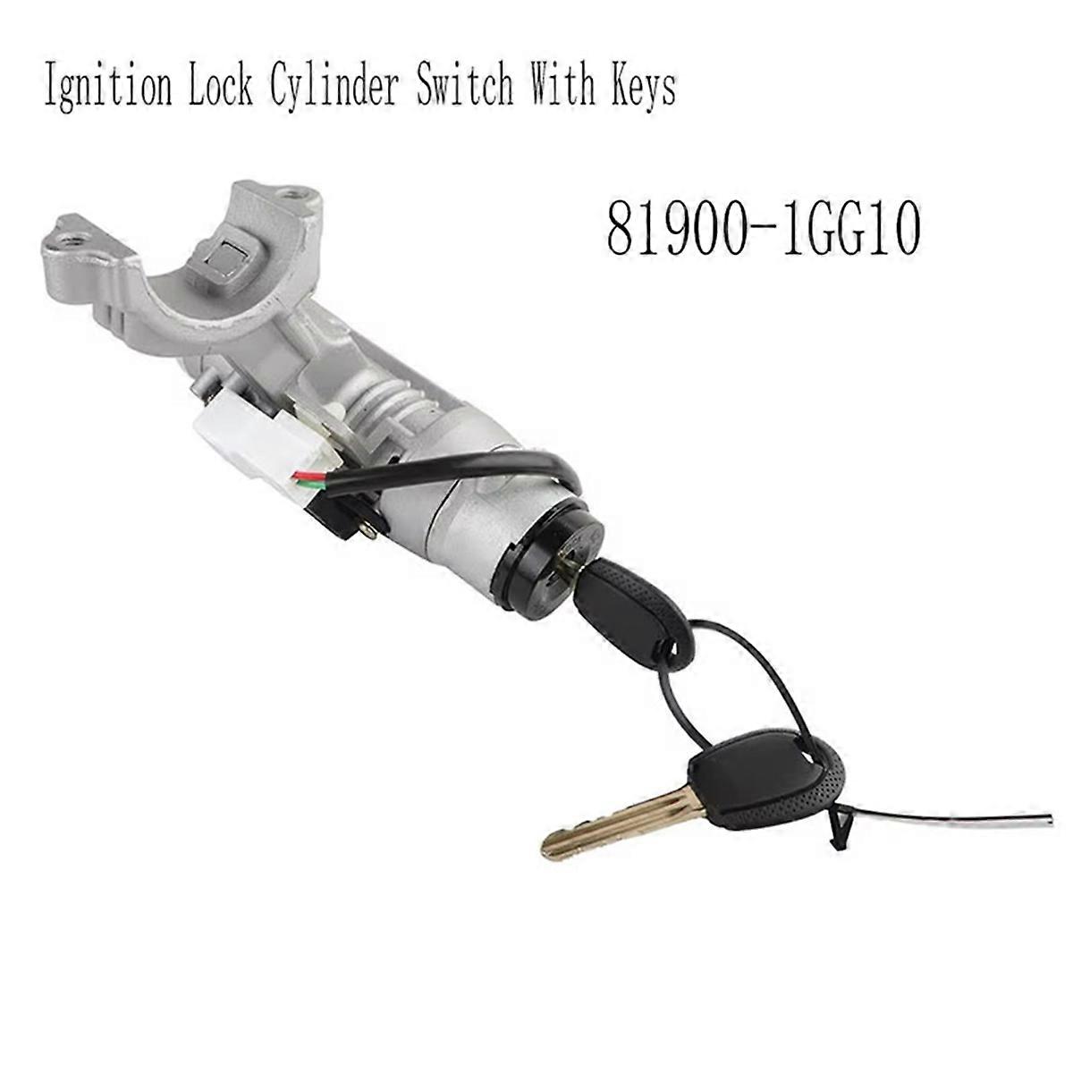 819001GG10 New Ignition Lock Cylinder Switch with Keys for 2009-2010 81900-1GG10
