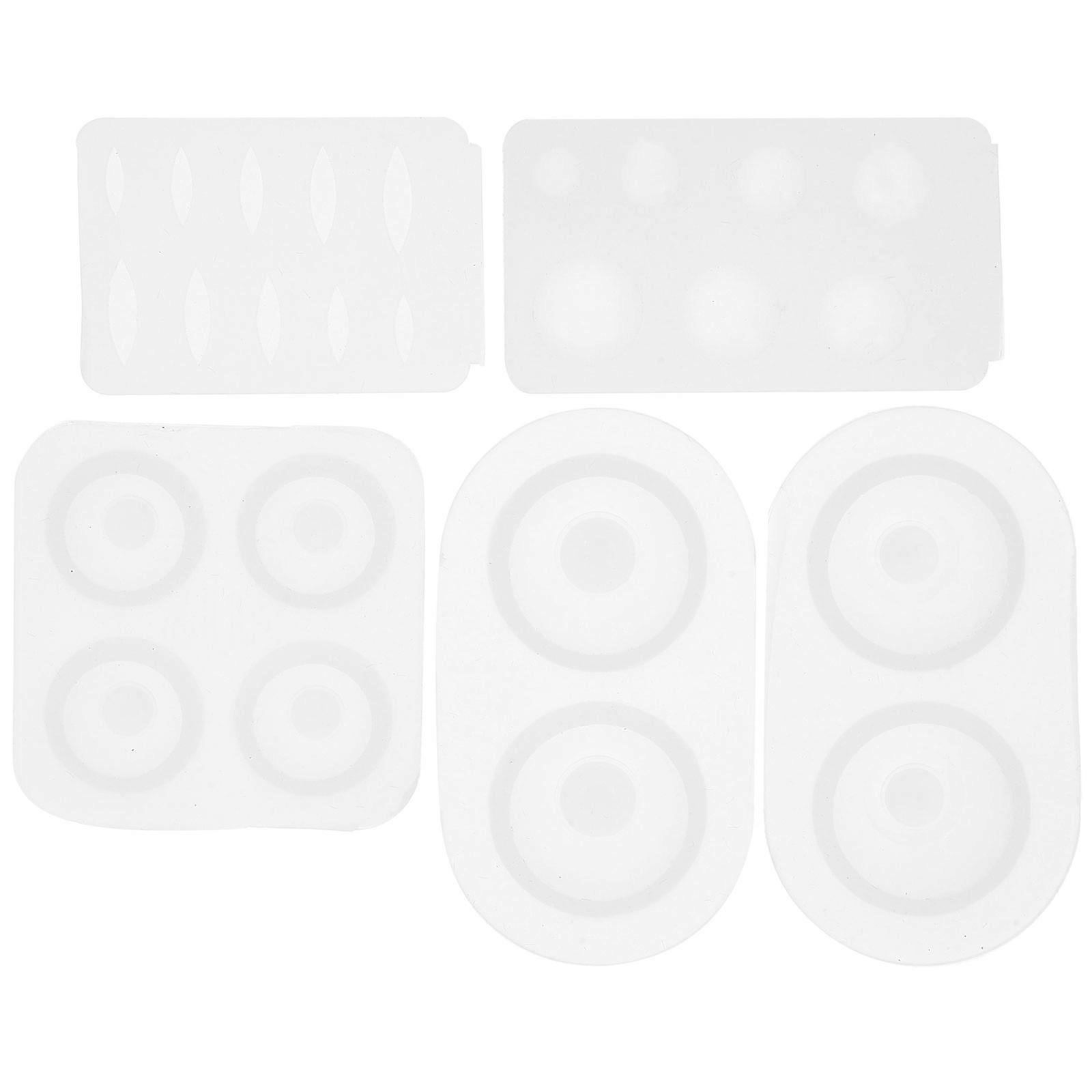 5pcs Silicone Epoxy Eyeball Mold Mixed Pattern Doll Art Molds for DIY Crafts, Non Stick & Easy to Clean for Unique Decorations