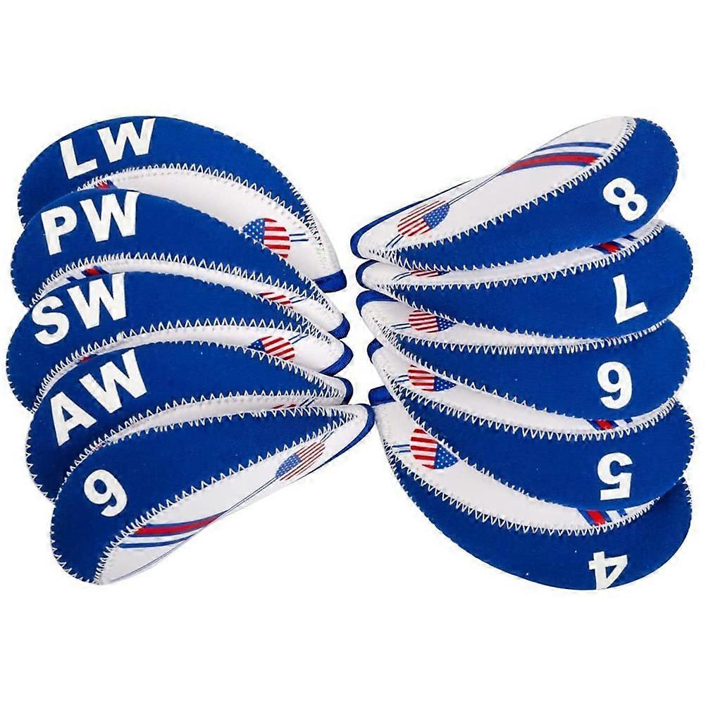 10pcs/set Irons Club Head Covers Iron Protective Head Covers