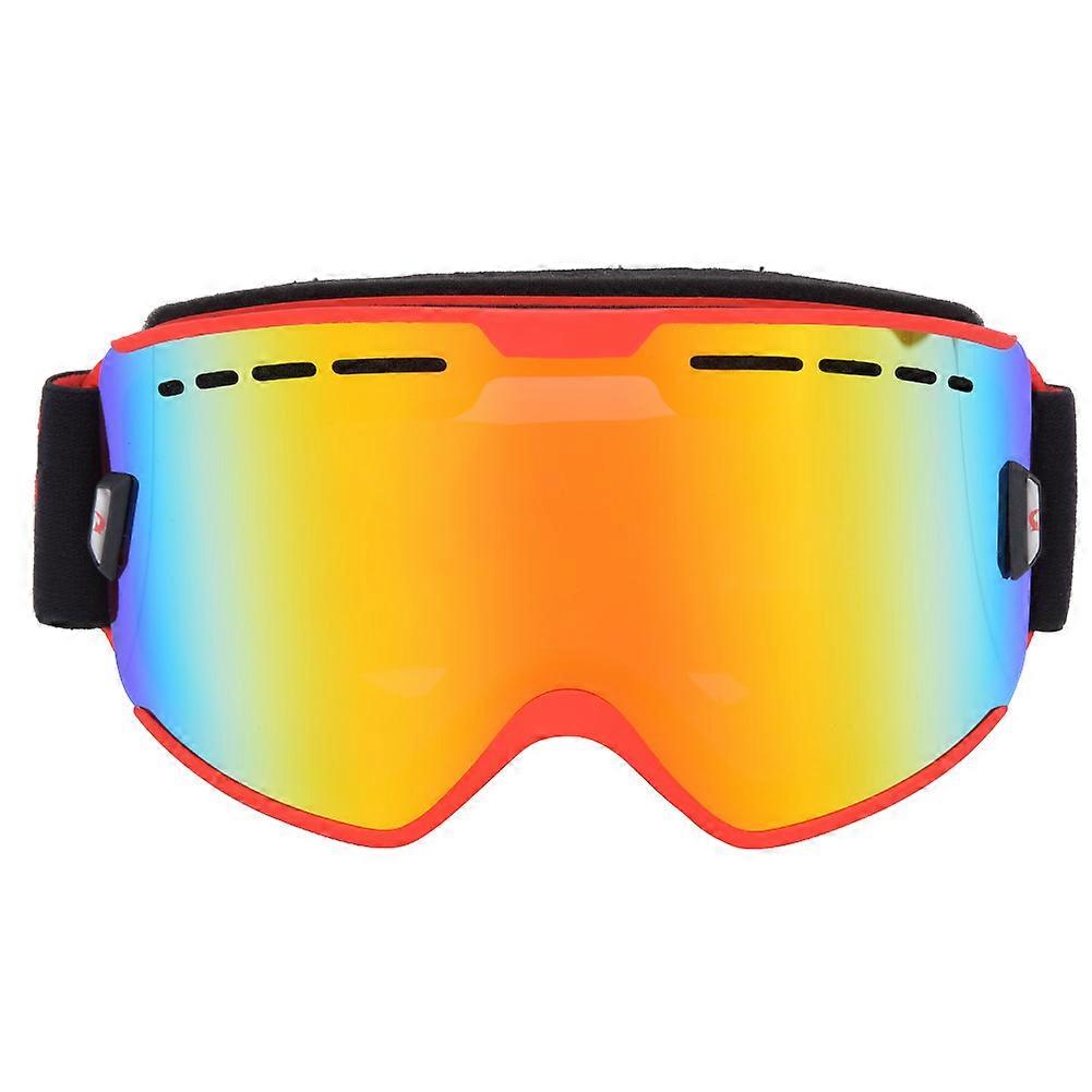 Outdoor Double Layer Antifog Skiing Goggles with Myopic Glasses Card Slot for Climbing Snowboarding