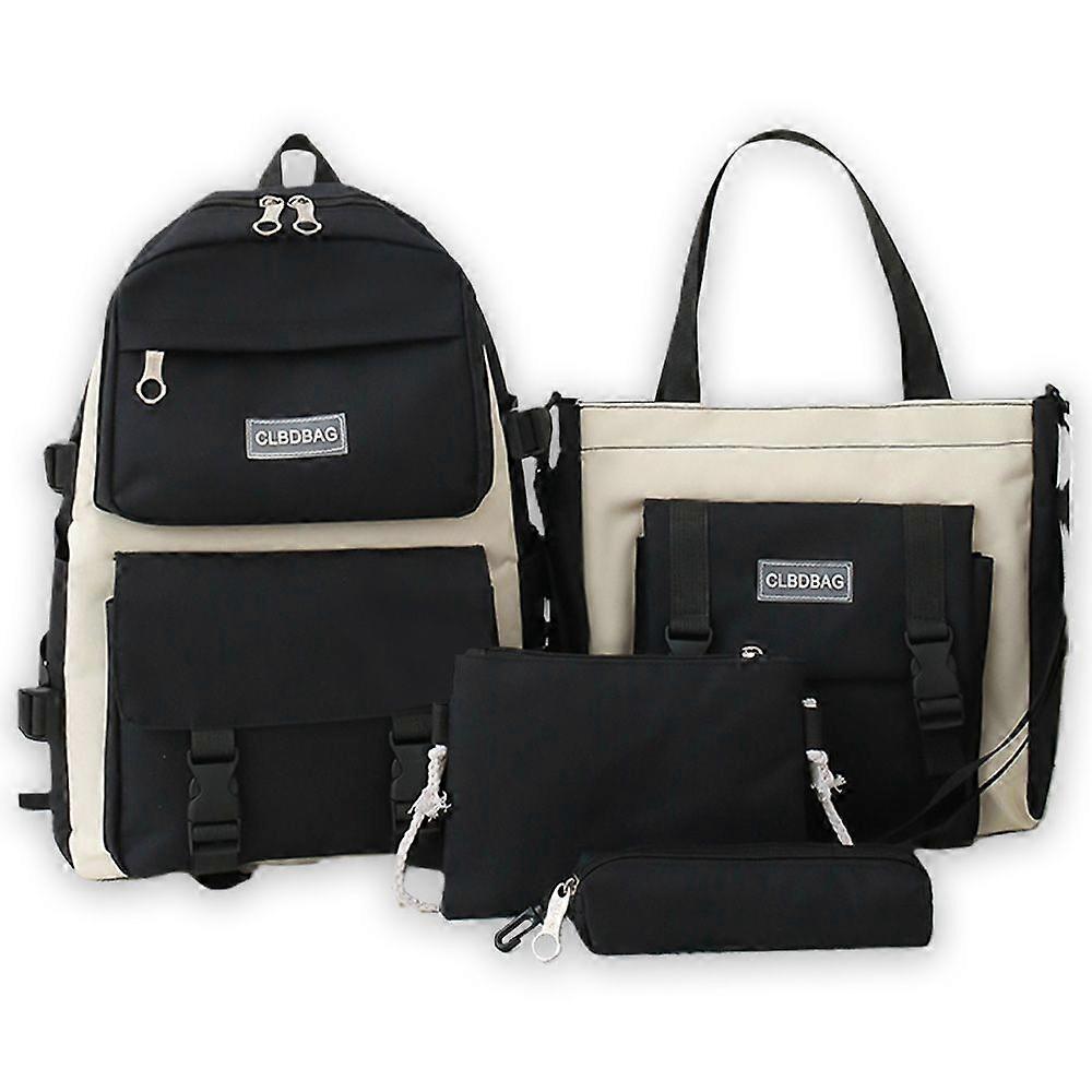 Four-piece Set Backpack Large Capacity Trendy Casual Bag  Backpack SetYMHC