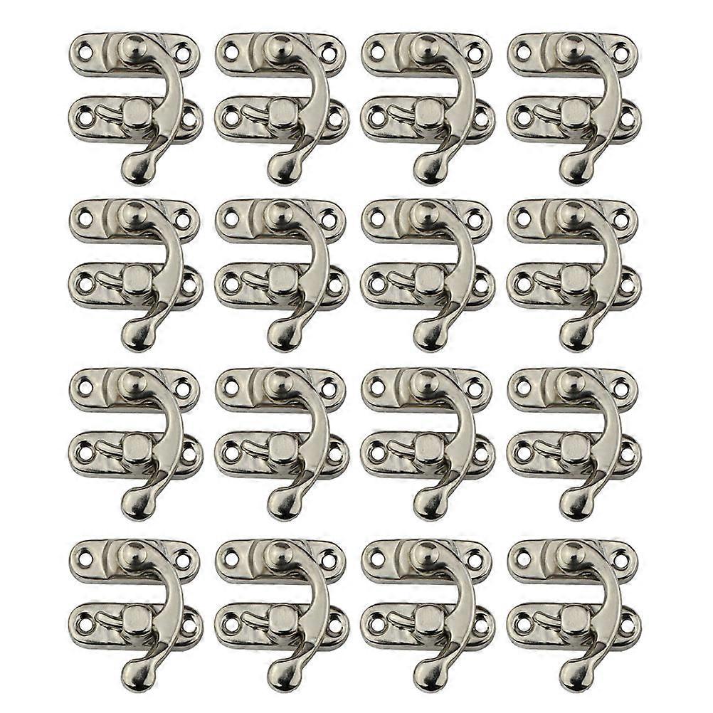 Crate Locks Latch for Box Small Latch Hook Pattern White Color 30Pcs
