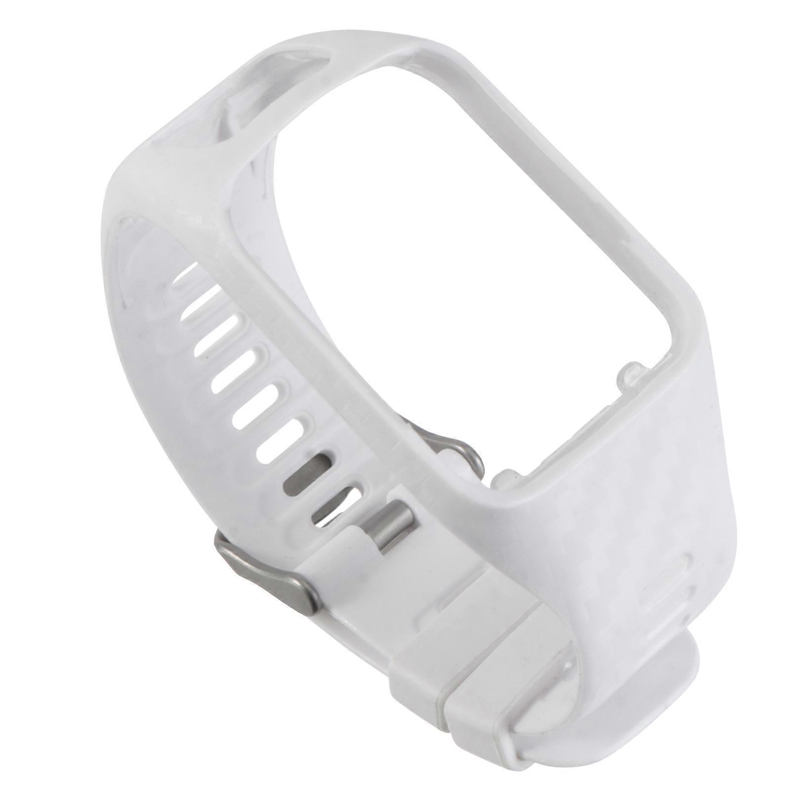 Wrist Watch Band Replacement Strap Silicone Carved Grain Adjustable Full Screen Access 1Pcs