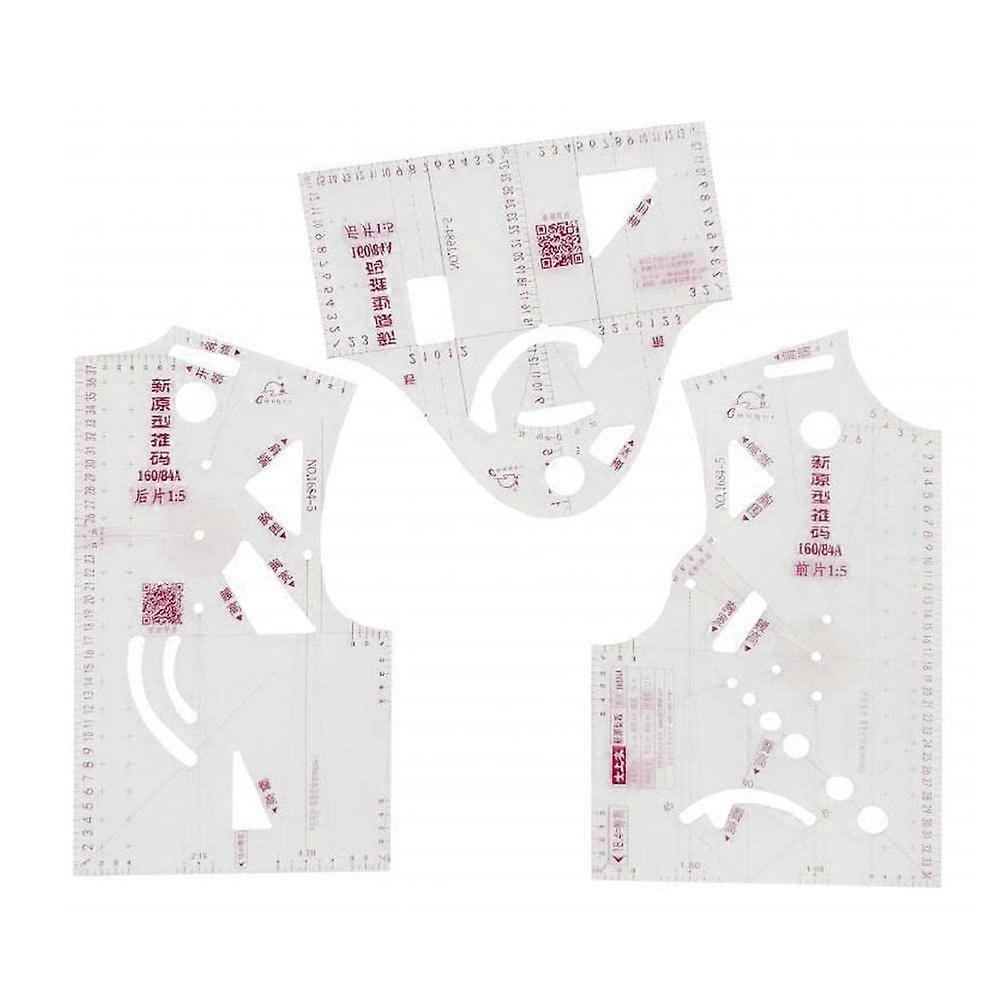 3 x 1:5 Fashion Design Ruler Cloth Design School Student Teaching Template