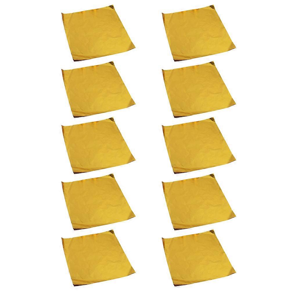 100pcs Chocolate Wrapper Foil Candy Butter Wrappers Aluminum Paper Packaging Sheets