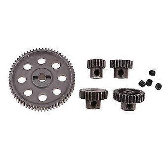 Steel Diff Main Gear + Motor Pinions for HSP 94111 94123 1/10 On-road RC Car