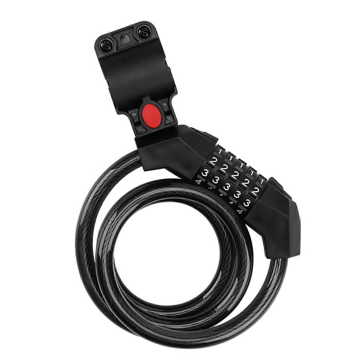 Waterproof bike lock with sturdy steel cable, rustproof and scratchresistant, protection for bicycles and bikes, secure and durable.