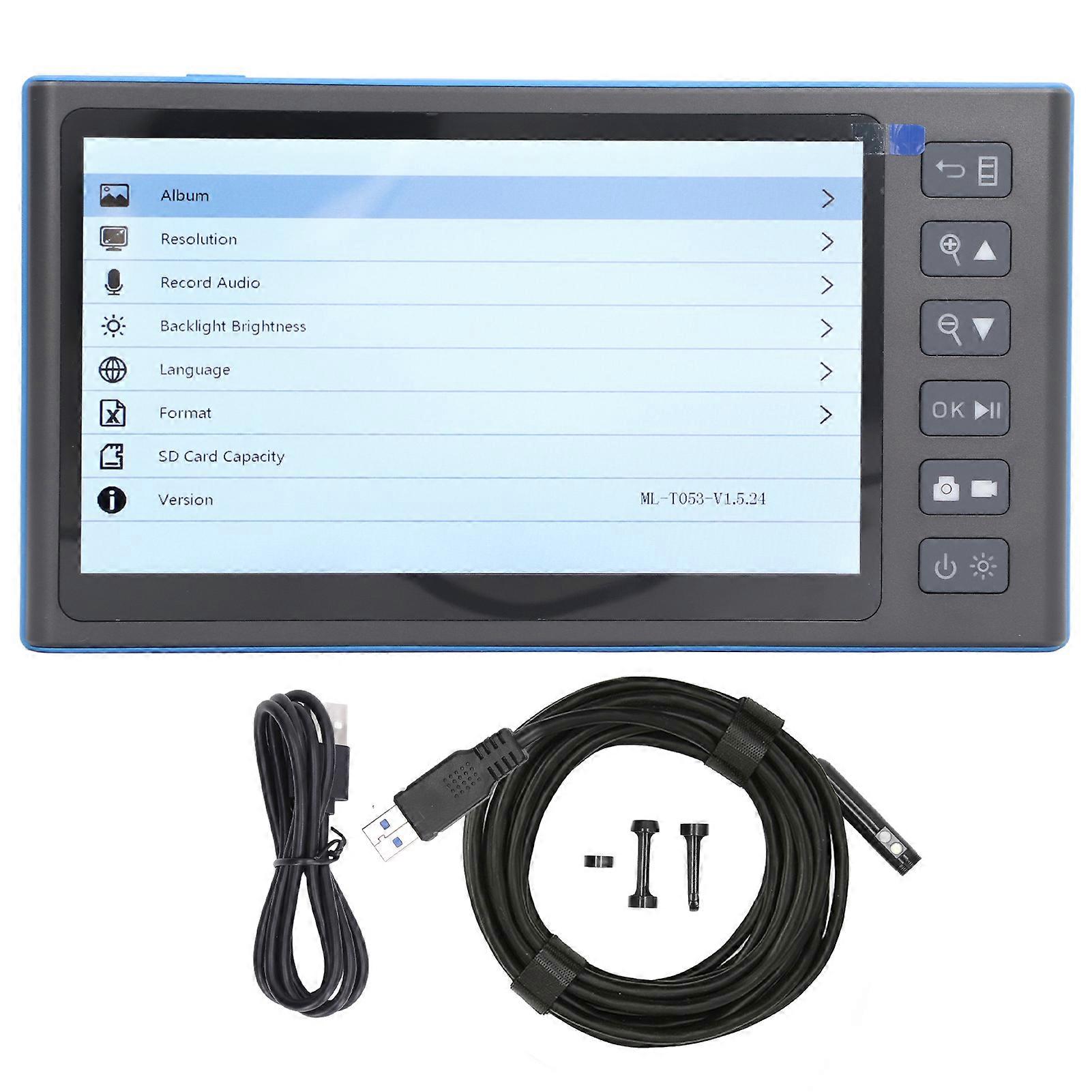 7.0in IPS HD Display Endoscope Camera HDR Displaying Technology IP67 Dual Lens Borescope Camera Kit