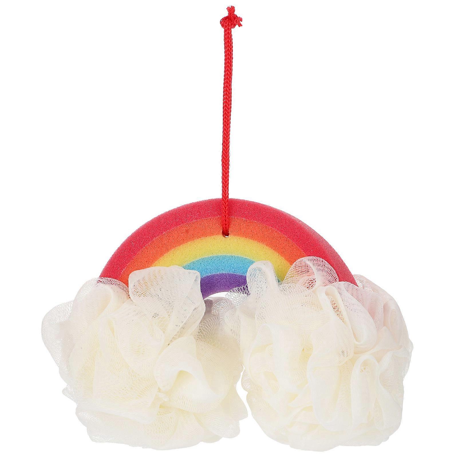 Bath Sponge with Cartoon Design for Kids Multi Color Featuring Gentle Exfoliation and Fun Bath Time 1pc