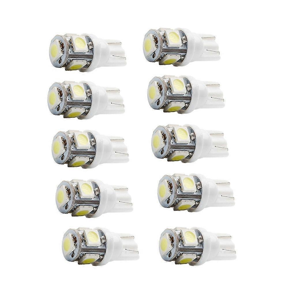 High Power Bulb for Use White T10 5 SMD Light with Easy Installation and Energy Saving Features 10 Pieces